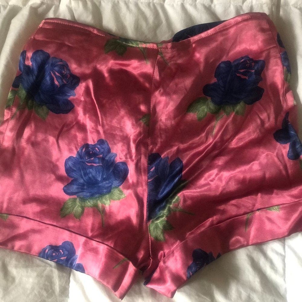 Pink Satin Rose Short